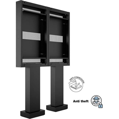 Multibrackets Тотем за открито Pro Dual за LG 55XE4F-M, Multibrackets MB-6985, 55", против кражба, черен (7350105216985)