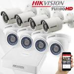 HiLook Комплект 8 бр. 2Mpx HD камери с DVR, преходници и захранване