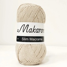 Makaron Slim Macrame béžová 2mm