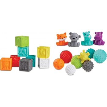 Infantino Комплект сензорни бебешки играчки Infantino - 20 броя (IN005373)