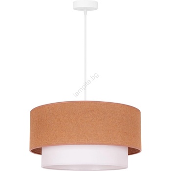 Duolla - Пендел BOHO 1xE27/40W/230V Ø 45 см бежов/бял (DU81105)