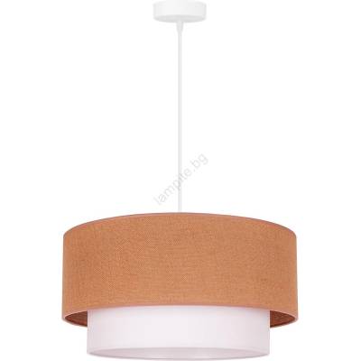 Duolla - Пендел BOHO 1xE27/40W/230V Ø 45 см бежов/бял (DU81105)