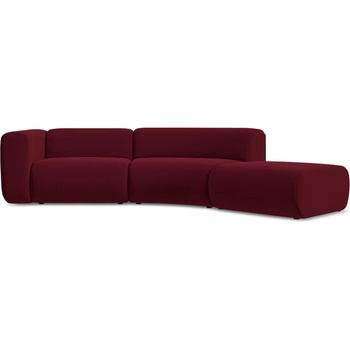 makamii Бордо кадифен шезлонг (десен ъгъл) Ekahi - Makamii (EKAHI_4SOR_3_P1_C14)