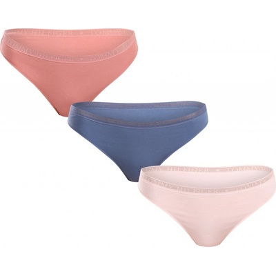 Tommy Hilfiger 3PACK dámske tangá viacfarebná (UW0UW04890 0VV)