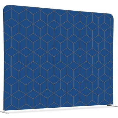 Jansen Display Oboustranný Hexagon modrohnědý 150 x 150 cm