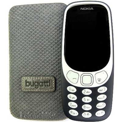 Bugatti Kožené Perfect Scale tmavě šedé Nokia 3310 2017 – Zboží Mobilmania