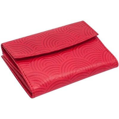 Envelope dámská kožená Dračí kůže červená