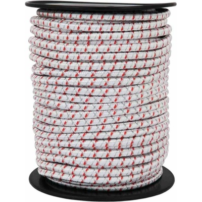 Náhradní gumové elastické lano/provaz pro bránu ohradníku, průměr 7mm, flexibilní, vodivé, 50 m