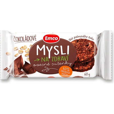 Emco - cereální sušenky - čokoládové, 60 g