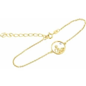 Eppi Strieborný vykrojený náramok s postavičkou Malý princ BR47963