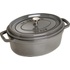 Staub Cocotte hrniec oválny 37 cm 8 l grafitovo sivý