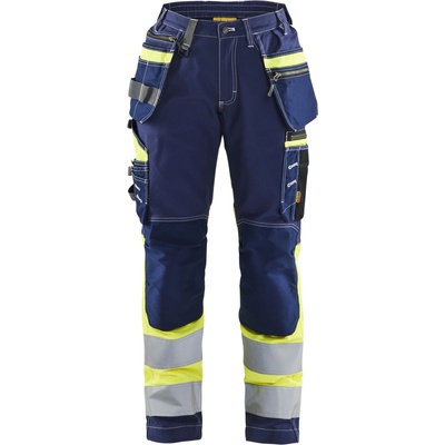 Blåkläder AB 7196 Dámské reflexní nohavice Námornická modr/žltá