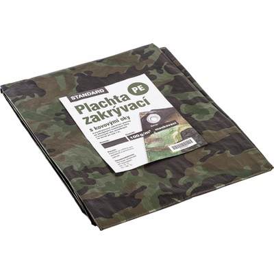 DEK plachta zakrývací STANDARD CAMO 100 g/m2 maskovací 2×3 m