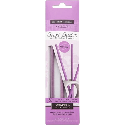 Candle lite Vonné tyčinky Lavender & Cedarwood 3 ks