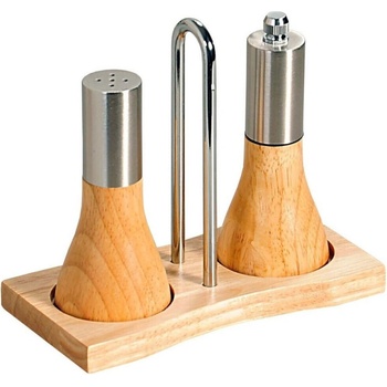 Kesper Комплект мелница за пипер и солница Kesper 13860, Стойка, Дърво, Метал, Кафяв (13860)