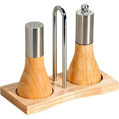 Kesper Комплект мелница за пипер и солница Kesper 13860, Стойка, Дърво, Метал, Кафяв (13860)