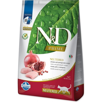 N&D PRIME Cat Neutered Chicken & Pomegr. 5 kg