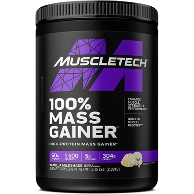 MuscleTech 100% Mass Gainer | High-Protein [2300 грама] Ванилов млечен шейк