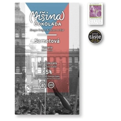 Míšina čokoláda Смесен шоколад Velvet 65% 50g