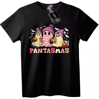 NOONEBRAND Тениска Хелоуин Призраци PANTASMAS - 2XL, White