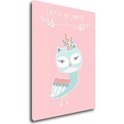 Impresi Obraz Let's go party owl - 30 x 40 cm