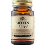 Solgar Biotin 1000 mcg, 50 vegetable capsules