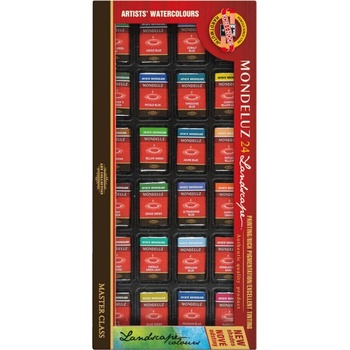 KOH-I-NOOR Mondeluz Set Landscape Комплект акварелни бои 24 бр (01636S2401KS)