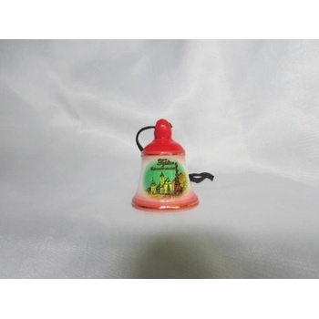 Zvonek mini Teplice červený, 5 cm Celina