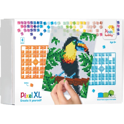 Pixelhobby Мозайка с пиксели XL, Pixelhobby, 40x50 пиксела - Тукан (28034)