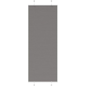 vidaXL Плисирана щора Антрацит 75x200 cm Ширина на плата 74, 4 cm (4015104)