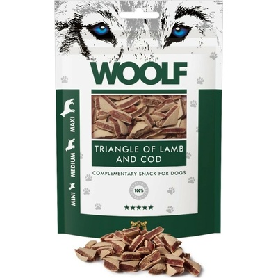 WOOLF WOOLF Snack pochoutka Triangle of Lamb and Cod 100 g