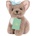 Studio Pets Плюшена играчка Studio Pets - Куче Биби с куфарче, паспорт и стикери, 8 cm (6529)