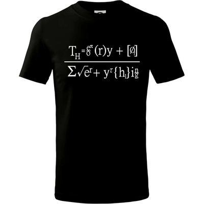 Teorie všeho Theory of Everything tričko dětské bavlněné černá