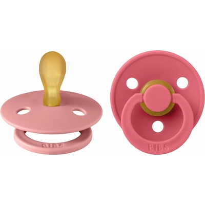 Bibs Colour dudlíky z přírodního kaučuku 2 ks Ivory/Blush