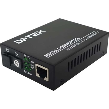 DPTEK Медиа конвертор по едно влакно 20 км 1310 nm, 100 Mb (DK-MC0135-20A)