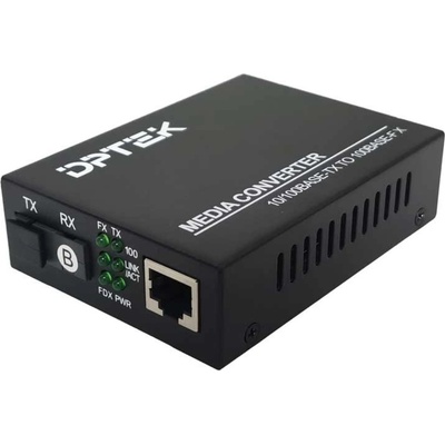 DPTEK Медиа конвертор по едно влакно 20 км 1310 nm, 100 Mb (DK-MC0135-20A)