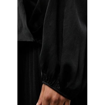 ANSWEAR Блуза Answear. LAB дамска в черно с изчистен дизайн (55620 PLEIN.iok)