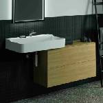 Ideal Standard Atelier Conca стенен шкаф с 2 чекмеджета и плот 100 см, цвят светъл дъб (T4329Y6)
