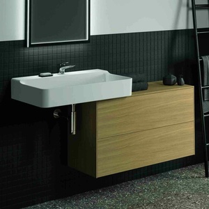 Ideal Standard Atelier Conca стенен шкаф с 2 чекмеджета и плот 100 см, цвят светъл дъб (T4329Y6)