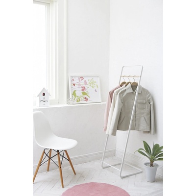 Yamazaki Tower 7671 kov / dřevo v.140 cm bílý – Zboží Dáma