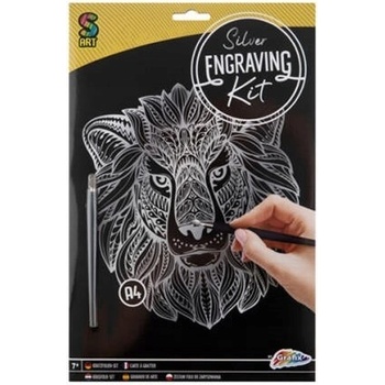 Vyškrabávací obrázok Lev