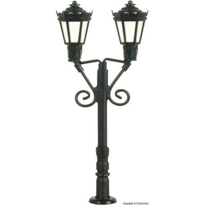 Viessmann N Dvojitá parková lampa, černá, 37 mm 6473