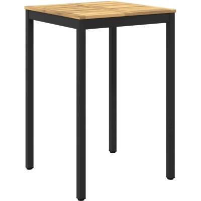 vidaXL Градинска бар маса Бяло и черно 70 x 68, 5 x 105 см (901774)