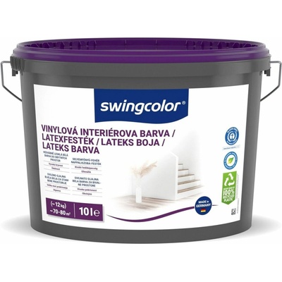 Swingcolor Vinylová barva, sněhobílá, polomatná, 10 l