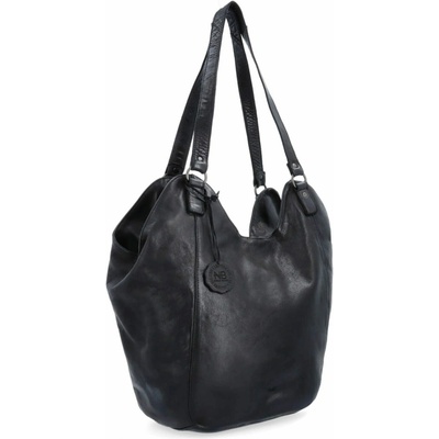 Noelia Bolger kožená shopper kabelka veľká čierna 2094