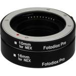 Fotodiox Pro Automatic Macro Extension Tube Set Compatible with Sony E-Mount Cameras - for Extreme Macro Photography - Macro-Tube-Auto-SnyE Обективи