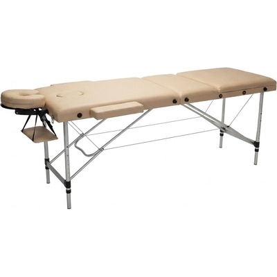 INLEA Skladací masážny stôl Relax Pro, trojdielny s hliníkovými nohami IN16-0013 BEIGE