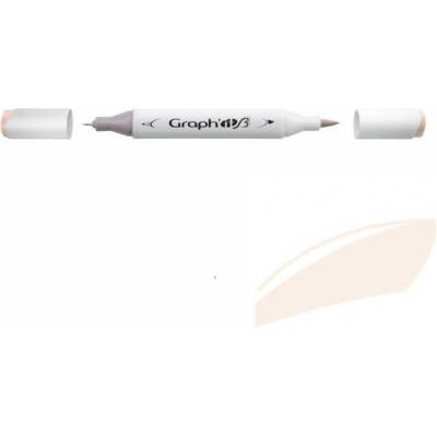 Lihová fixa GRAPH'IT oboustranná Brush & Fine, Ghost