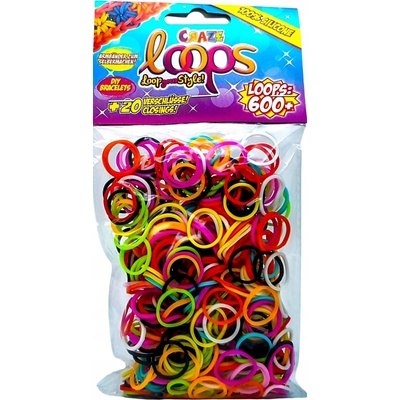 Loom Band Gumičky NA VÝROBU NÁRAMKOV A BIŽUTÉRIE S 600 KUSOV