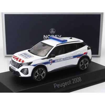 Norev Peugeot 2008 Police Municipale 2024 Bílá 1:43